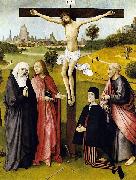 Hieronymus Bosch Crucifixion with a Donor oil painting artist